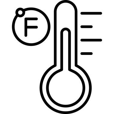 Sıcaklık. Web simgesi basit illüstrasyon