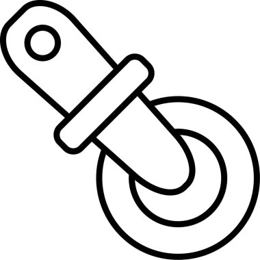 zincir bağlantısı simgesi ana hat biçiminde