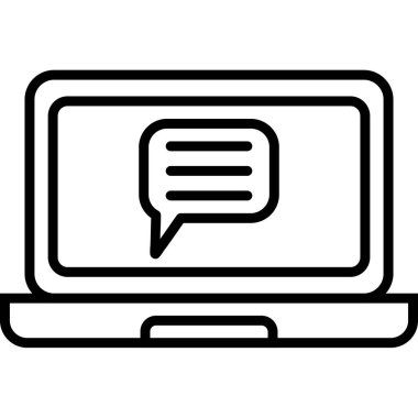 Sohbet mesajı simgesi, özet biçimi