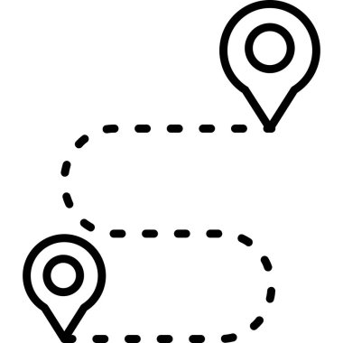 konum haritası simgesi taslak biçimi