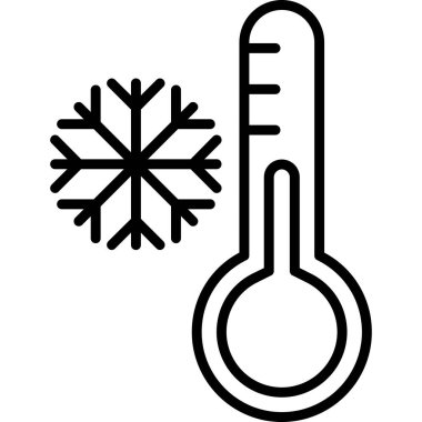 termometre simgesi vektör illüstrasyonu