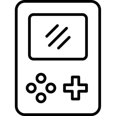 Bir tablet simgesinin vektör illüstrasyonu