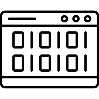 tarayıcı web simgesi basit tasarım