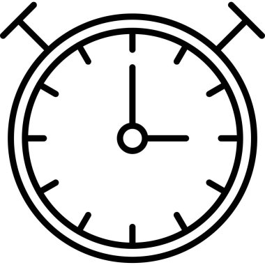 saat saat saat simgesi ana hat biçiminde