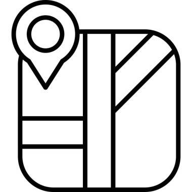 harita gezinme konumu simgesi ana hat biçiminde