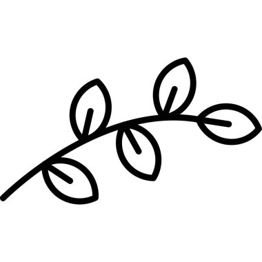 vektör el yapraklı karalama çiçeği