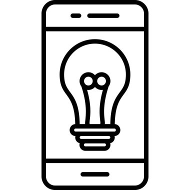 Akıllı Telefon. Basit illüstrasyon