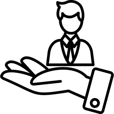 Bir iş adamının vektör çizimi