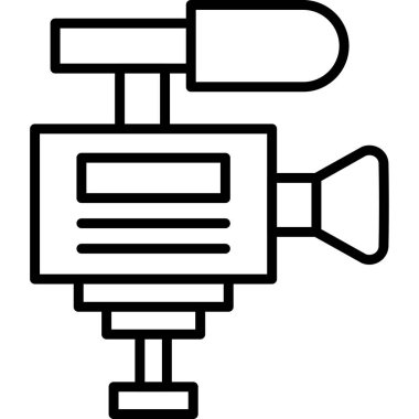 Kamera. Web simgesi basit illüstrasyon