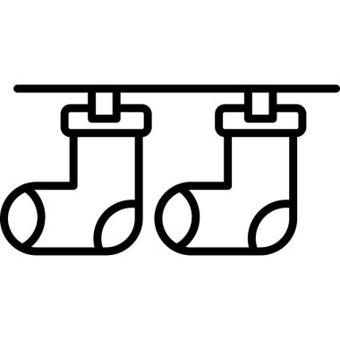 Isıtma sistemi simgesi için iki boru, özet biçimi