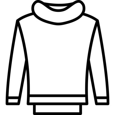 giysi modası simgesi ana hatlar biçiminde