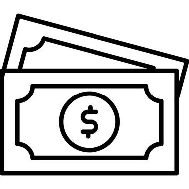 Para için. Web simgesi basit illüstrasyon