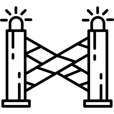 Köprü. Web simgesi basit tasarım