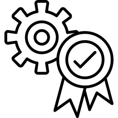 Başarı ödülü simgesi ana hatlarıyla