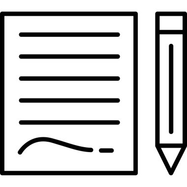 kalem ve kağıt simgesi