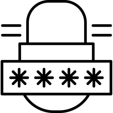 parola simgesine ana hat biçiminde eriş