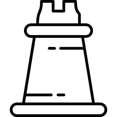 Satranç oyunu simgesi ana hat biçiminde