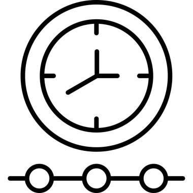 Zaman yönetimi simgesi vektör illüstrasyonu