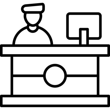 Bilgisayar. Web simgesi basit tasarım