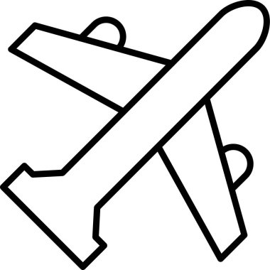 uçak seyahat düzlemi simgesi