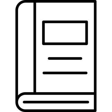 kitap simgesi vektör illüstrasyonu