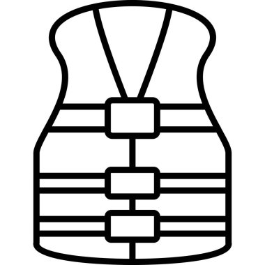 Yelek. Web simgesi basit illüstrasyon