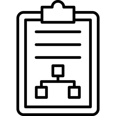 Belge simgesinin vektör illüstrasyonu