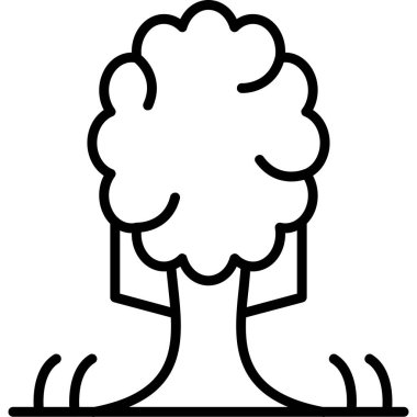 Ağaç. Web simgesi basit illüstrasyon