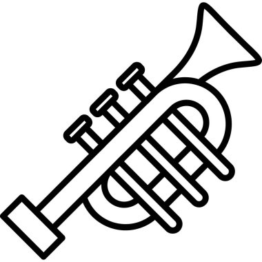 trompet müzik aleti simgesi