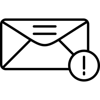 posta zarfı simgesi. beyaz arkaplanda izole edilmiş web tasarımı için ana posta harf vektör simgesi