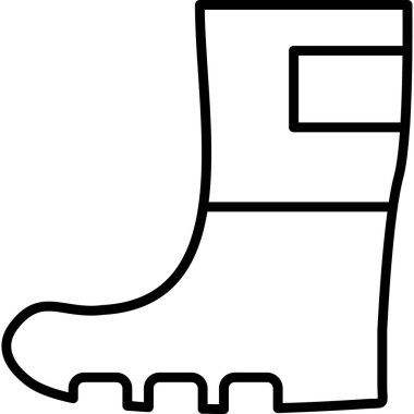 Çizme çizmeleri simgesi ana hatları biçiminde