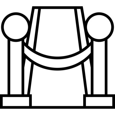 Salıncak simgesi, vektör illüstrasyonu