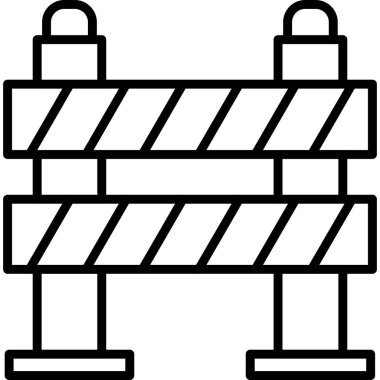 çit simgesi vektör illüstrasyonu