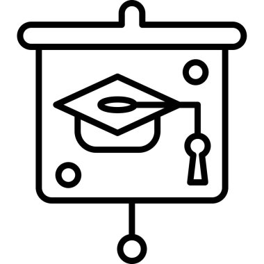 diploma. Web simgesi basit tasarım