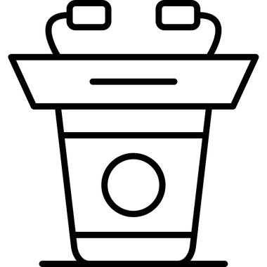 Taslak biçiminde kahve fincanı simgesi