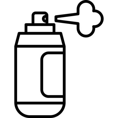 Sprey şişe vektör çizimi