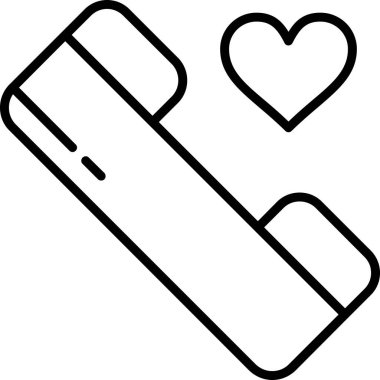 telefon aşk simgesi