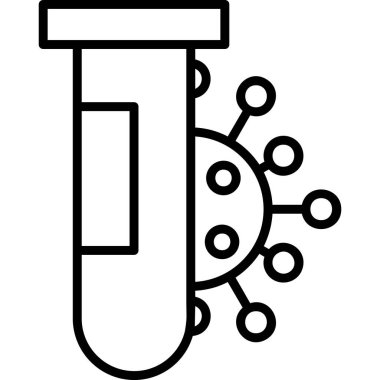 Kimya. Web simgesi basit illüstrasyon