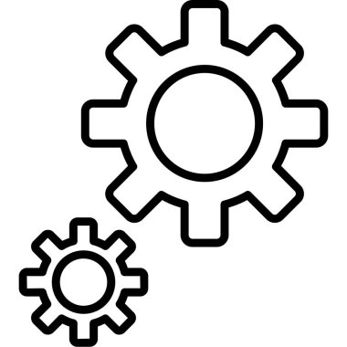 Teçhizat Web simgesi basit illüstrasyon