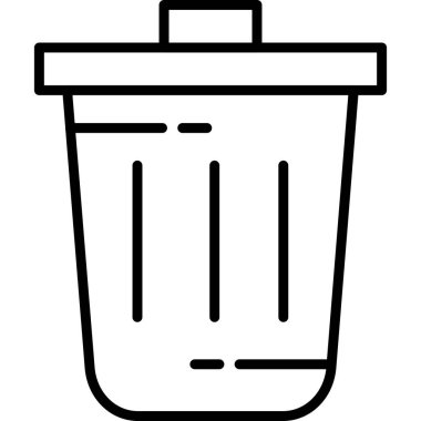 Geri dönüşüm kutusu simgesi, basit tasarım.