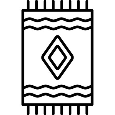 Amerikan bayrağı simgesi, anahat stili