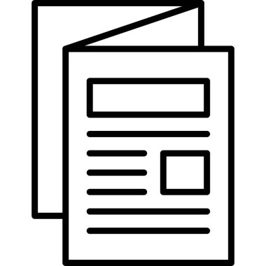 Web sayfası simgesi. Web sayfası vektör simgesinin özet çizimi