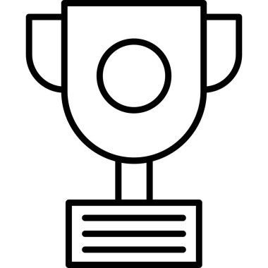 Ödül kupası simgesi taslak biçiminde