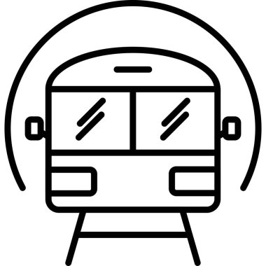 Otobüs. Web simgesi basit illüstrasyon