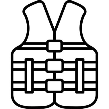 Yelek. Web simgesi basit tasarım