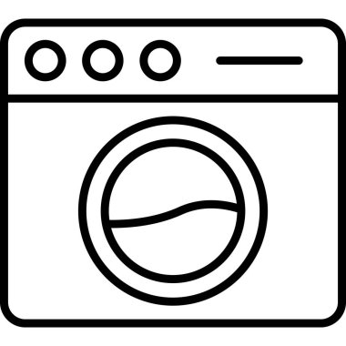 makine çamaşır makinesi simgesi
