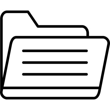Klasör web simge vektör çizim