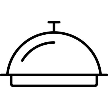 Yemek. Web simgesi basit illüstrasyon