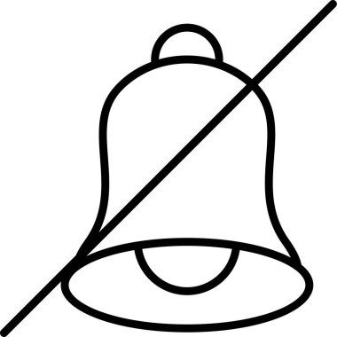 çan vektör simgesi modern çizgi tasarımı