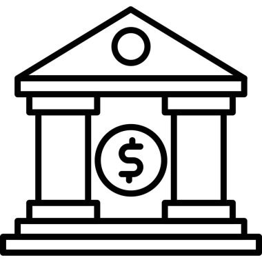 Banka oluşturma vektör simgesi